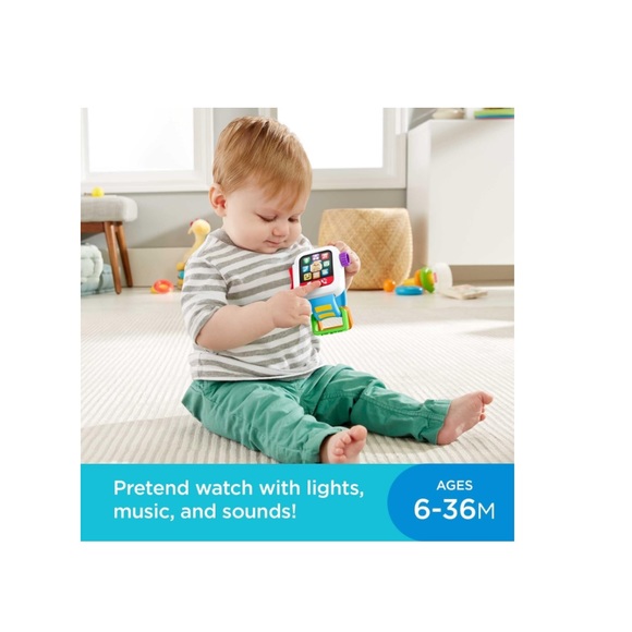 Fisher-Price Laugh & Learn Baby to Toddler Toy Time to Learn Smartwatch - Picture 4 of 9